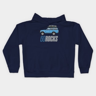 60 rocks-Light Blue Kids Hoodie